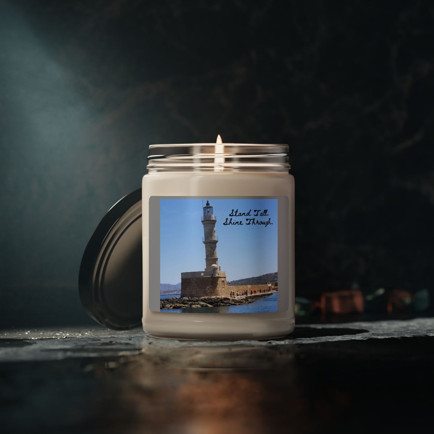 Vela de soja perfumada "Stand Tall" Lighthouse de 255g — Fragrância náutica e costeira para casa