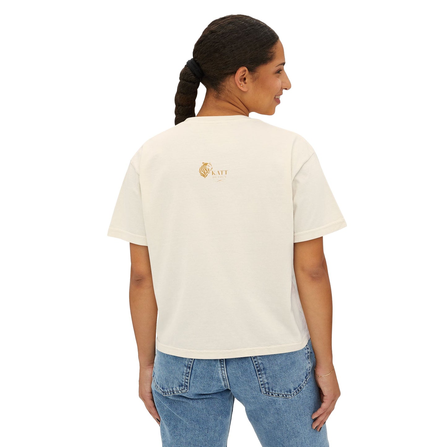 Digital Gold - Women's Boxy Tee, Inspirational Graphic Tee, Crypto Lover Gift, Everyday Wear, Motivational Shirt