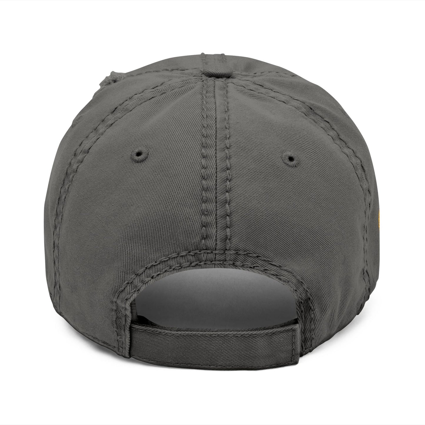 Cold Wallet Non Deficiam; "I Will Not Fail"; Distressed Hat with Bitcoin Embroidery, Casual Cap, Tech Enthusiasts, Adjustable Unisex Hat