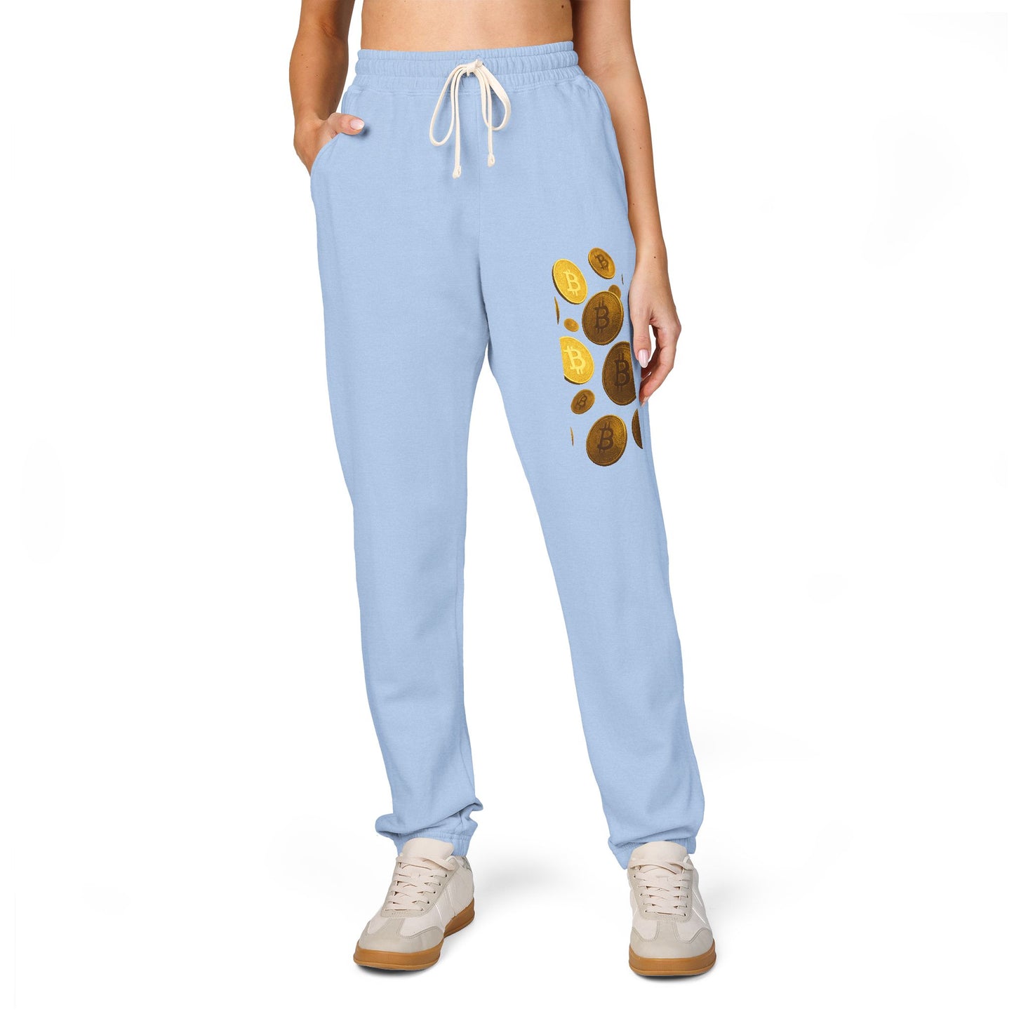 Crypto/Bitcoin - Garment-Dyed Fleece Sweatpants