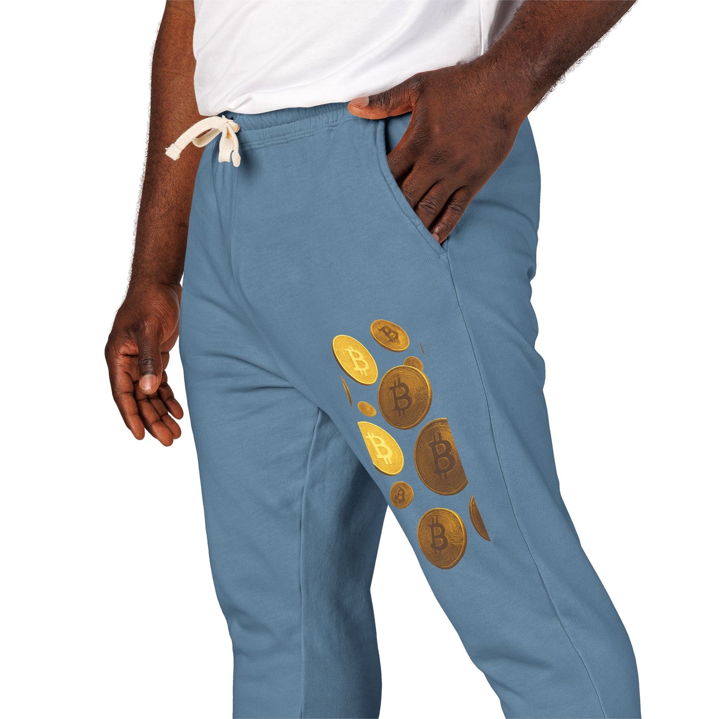 Crypto/Bitcoin - Garment-Dyed Fleece Sweatpants