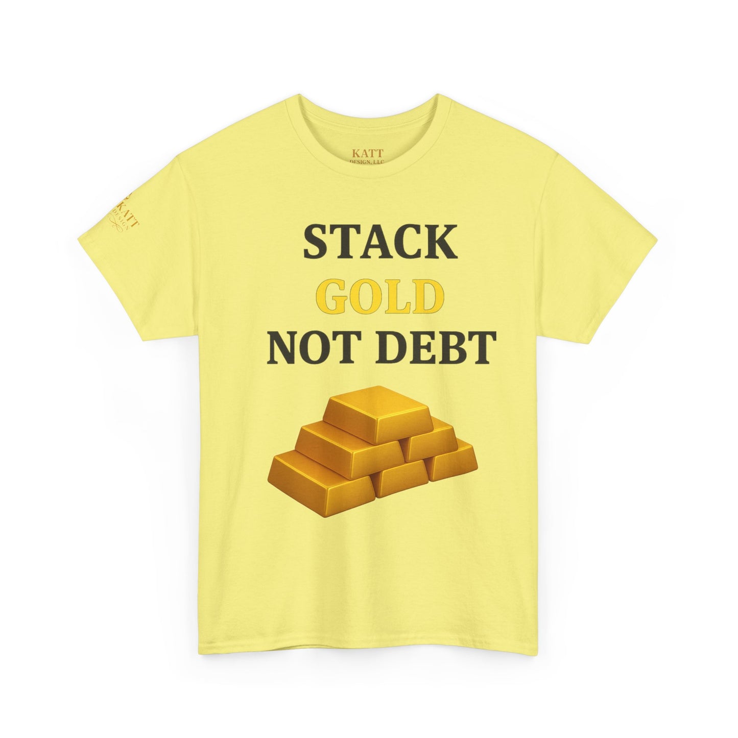 Stack the Gold - Bitcoin - Unisex Heavy Cotton Tee