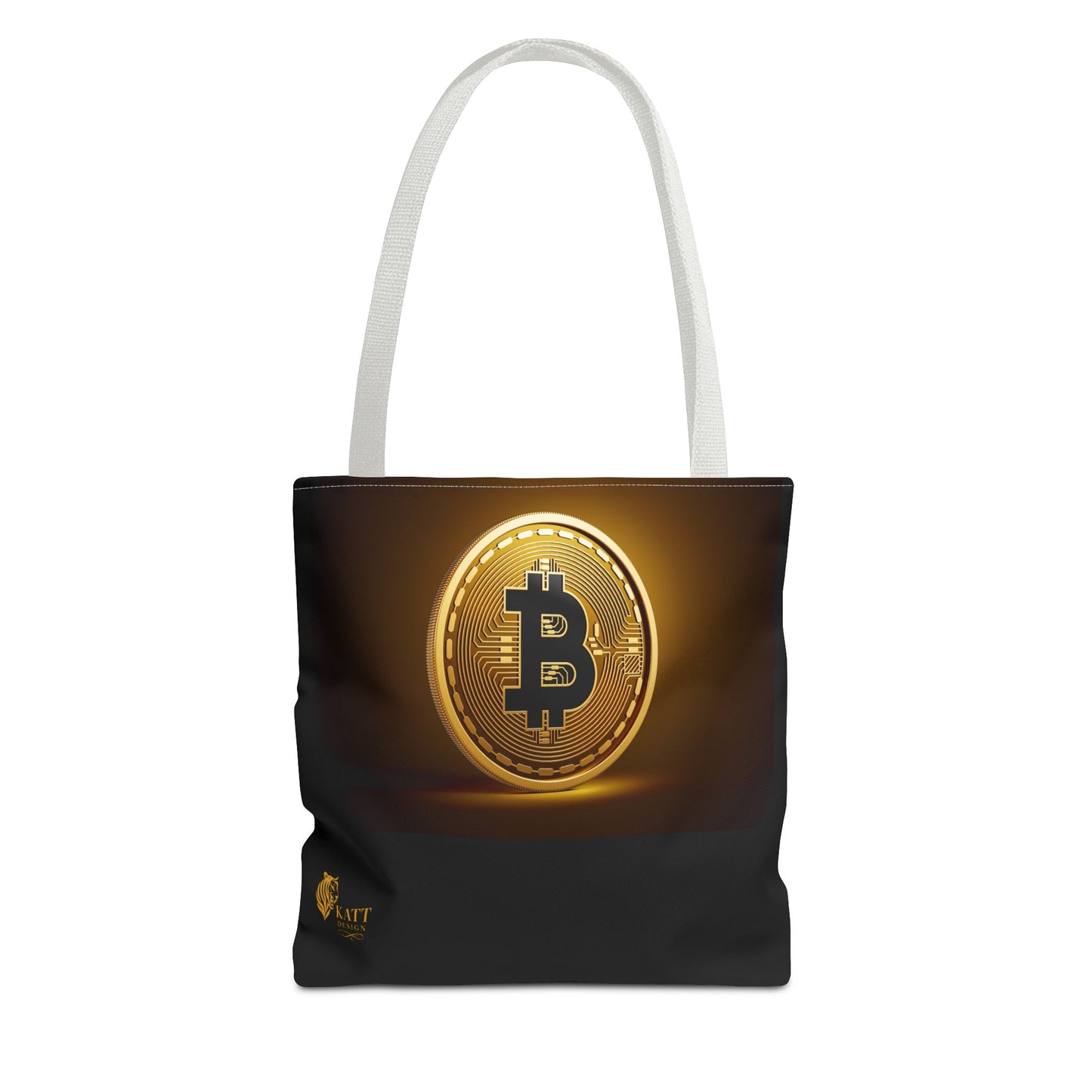 Cryptocurrency Tote Bag, Bitcoin Shopper, Eco-Friendly Gift, Stylish Networker, AOP Design, Perfect for Tech Lovers