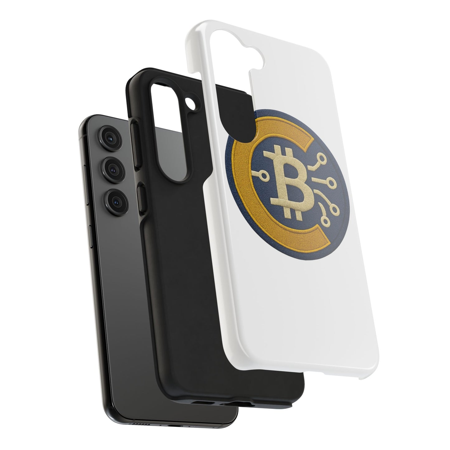 Bitcoin Tech Phone Cases, Cryptocurrency Phone Cover, iPhone and Samsung Case