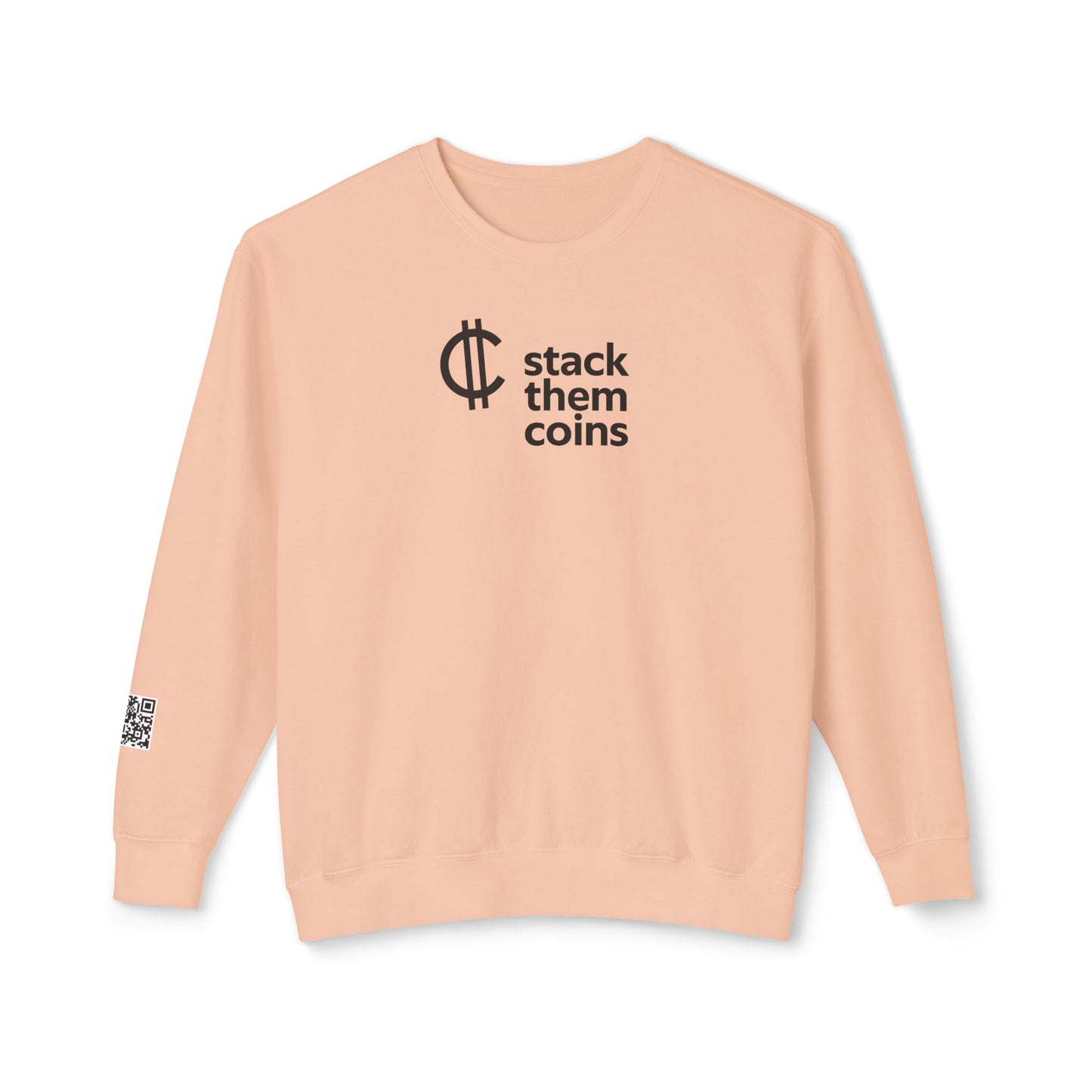 Cryptocurrency Crewneck Sweatshirt - Stack Them Coins, Cozy for Saving, Crypto Enthusiast, Everyday Wear,