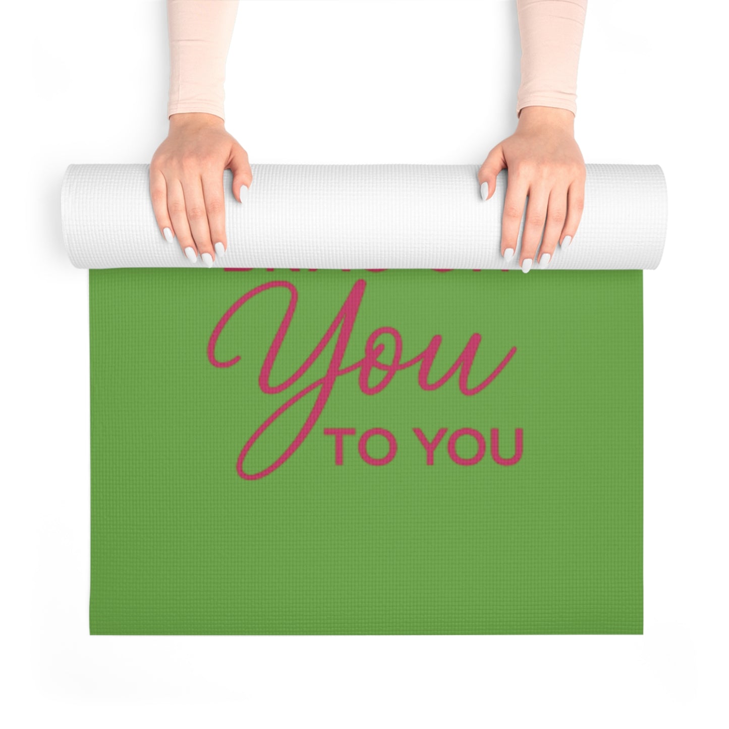 "Brag on You" Motivational Foam Yoga Mat