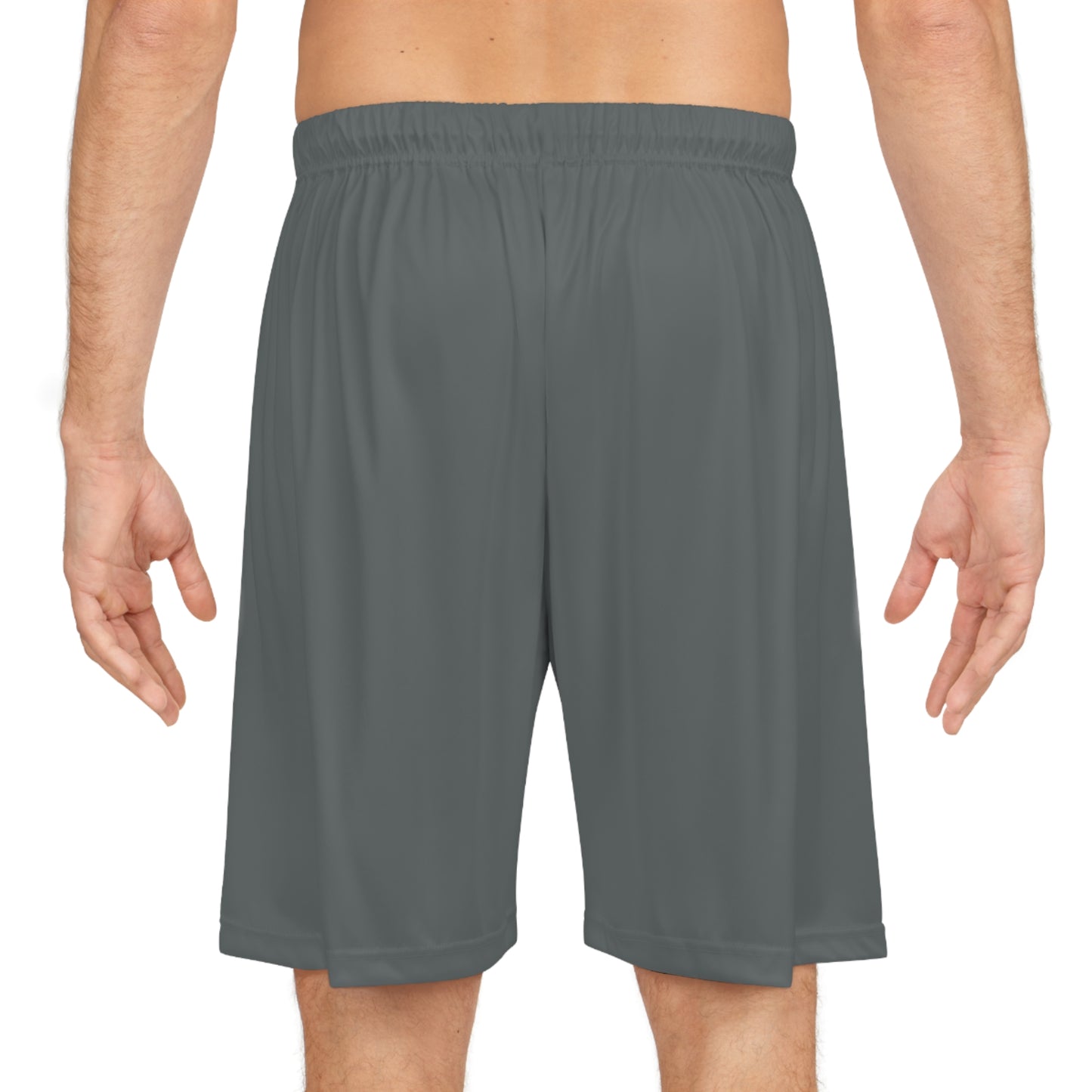 Basketball Shorts — Black Athletic Shorts with Japanese "Win With Guts" Accent