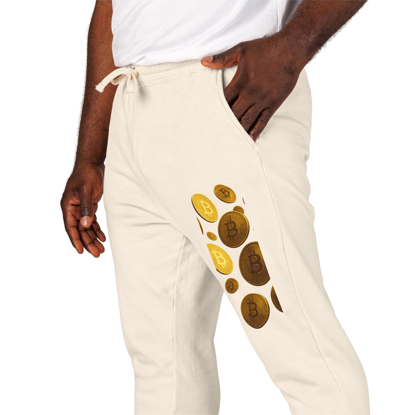 Crypto/Bitcoin - Garment-Dyed Fleece Sweatpants