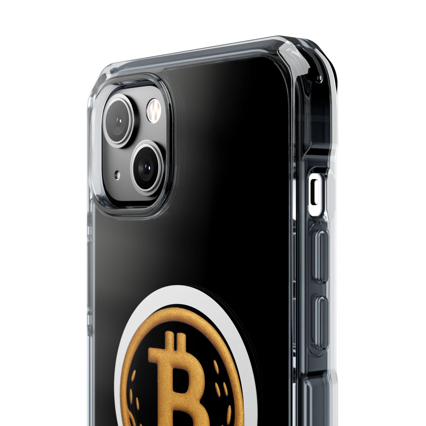 Bitcoin Magnetic Clear Impact Case for iPhone, Cryptocurrency Phone Cover, Tech Lovers