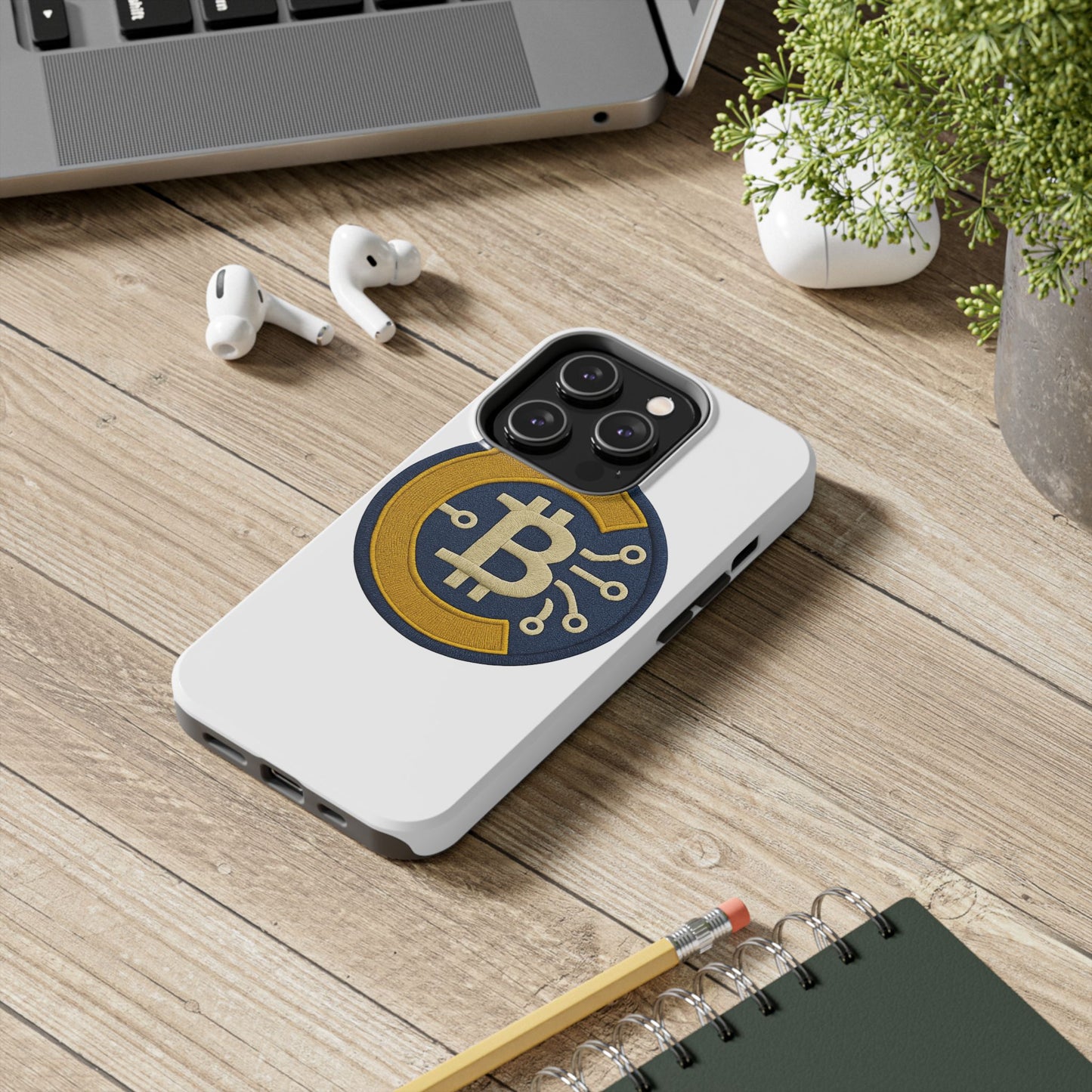 Bitcoin Tech Phone Cases, Cryptocurrency Phone Cover, iPhone and Samsung Case