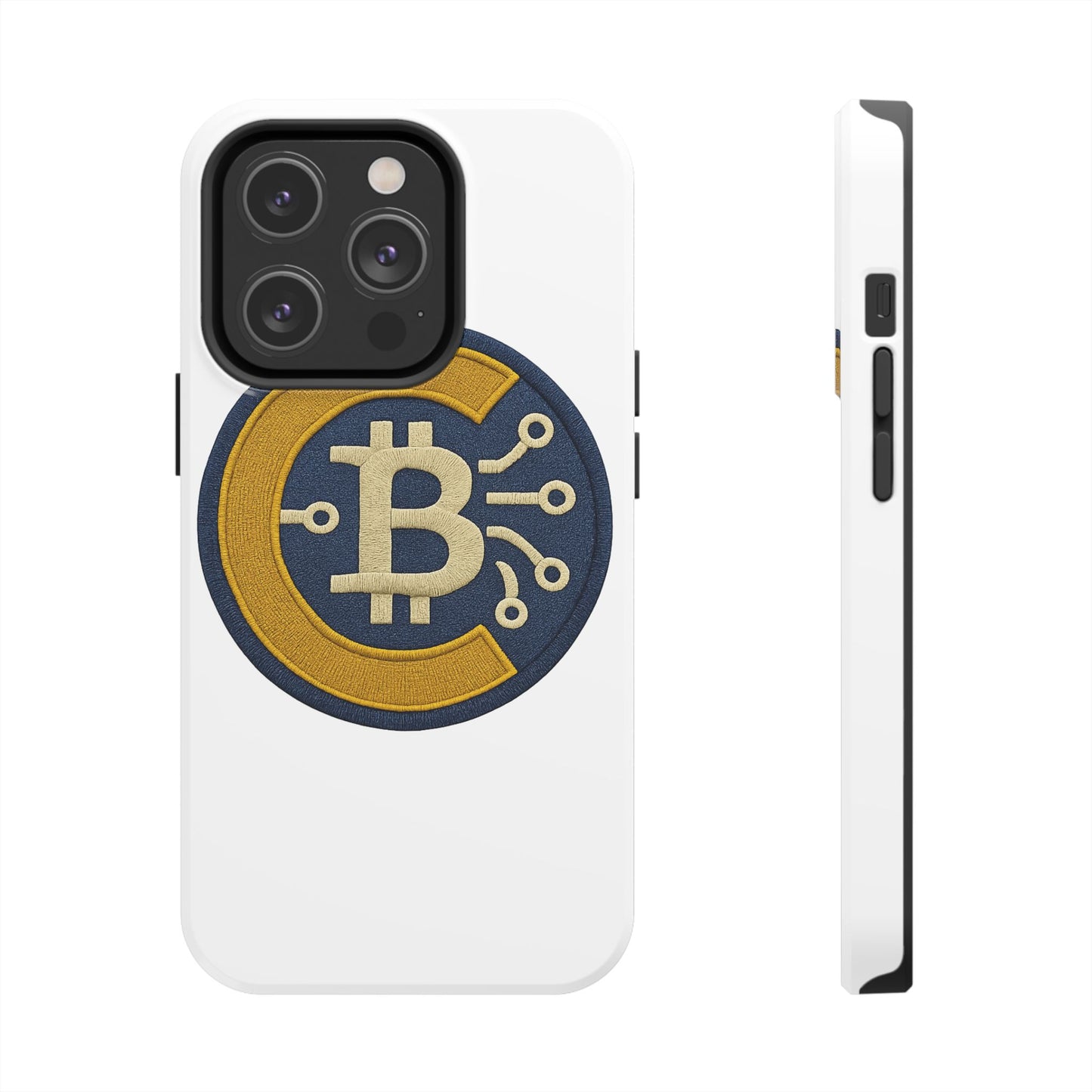 Bitcoin Tech Phone Cases, Cryptocurrency Phone Cover, iPhone and Samsung Case