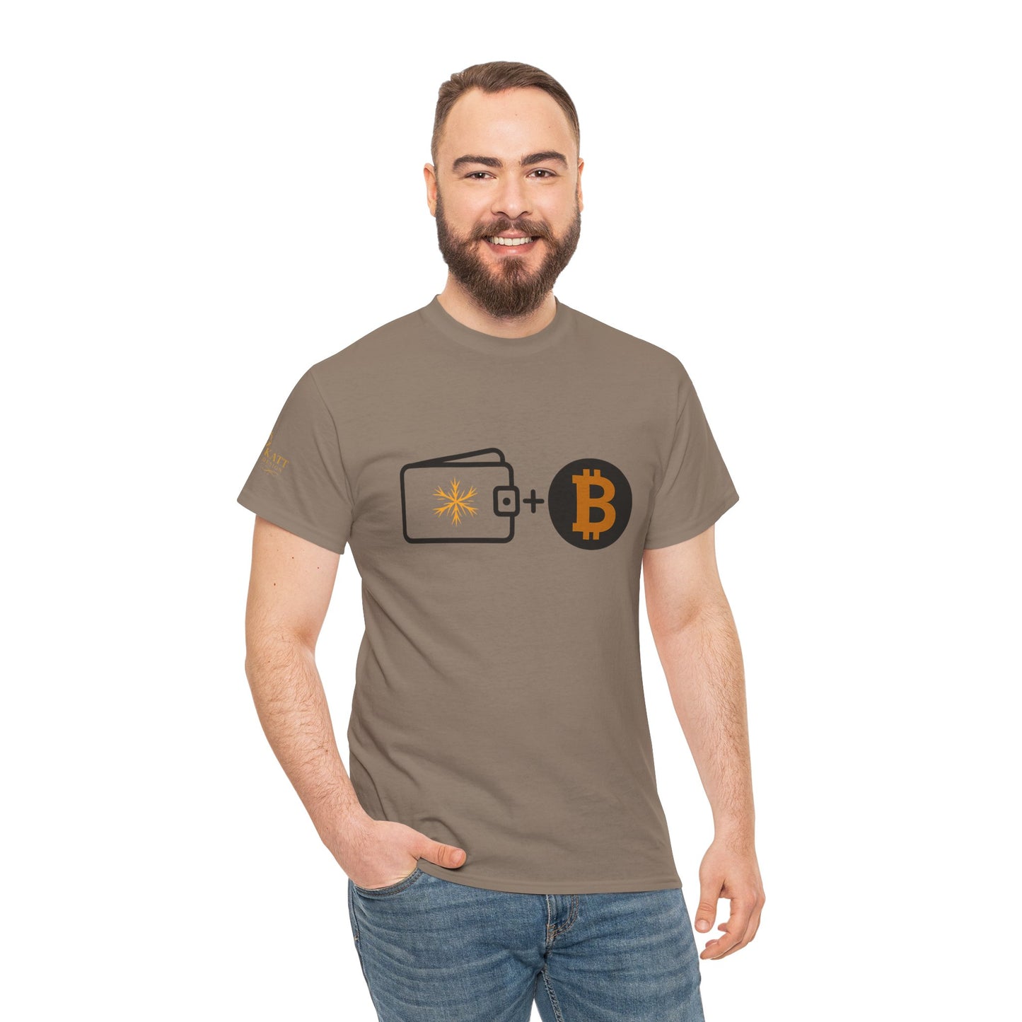 Cold Wallet - Bitcoin - Non Deficiam; "I Will Not Fail" - Unisex Heavy Cotton Tee