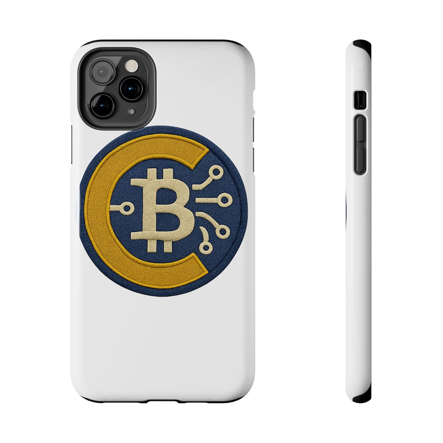 Bitcoin Tech Phone Cases, Cryptocurrency Phone Cover, iPhone and Samsung Case