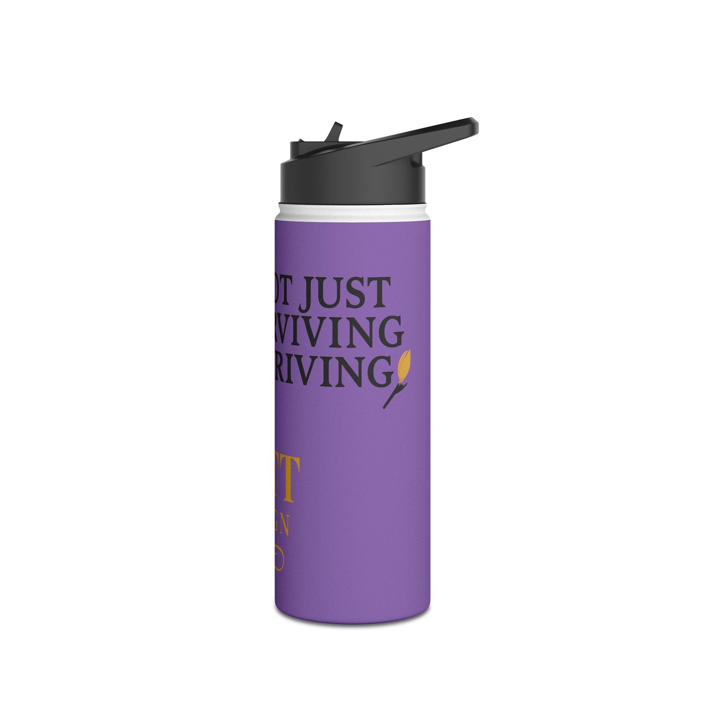 Surviving Domestic Violence - Inspirational Stainless Steel Water Bottle, Motivational Drink Container for Fitness, Hiking, Gym, Travel, Eco-Friendly Gift