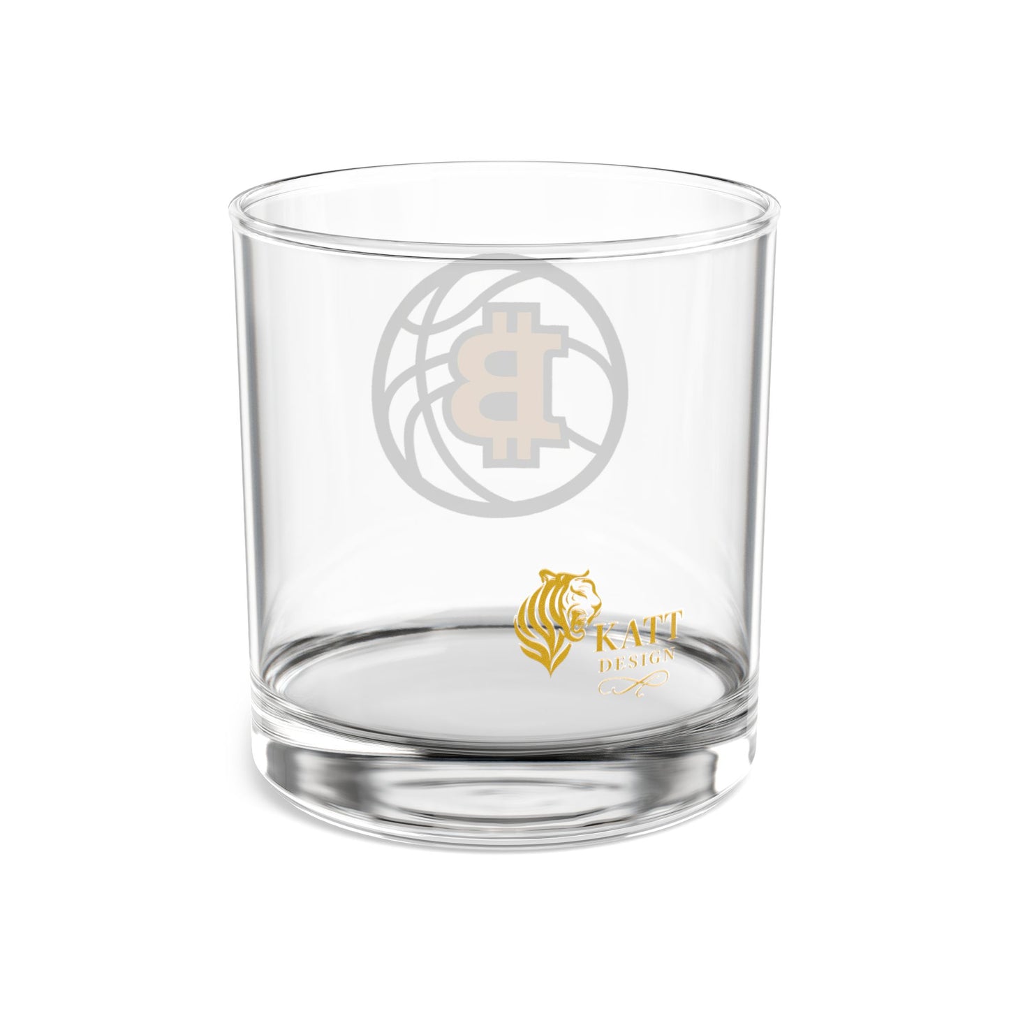 Bitcoin Basketball Rocks Glass | 10oz Whiskey Tumbler | Sports Fans, Home Bars, Collectors, Unique Decor Item