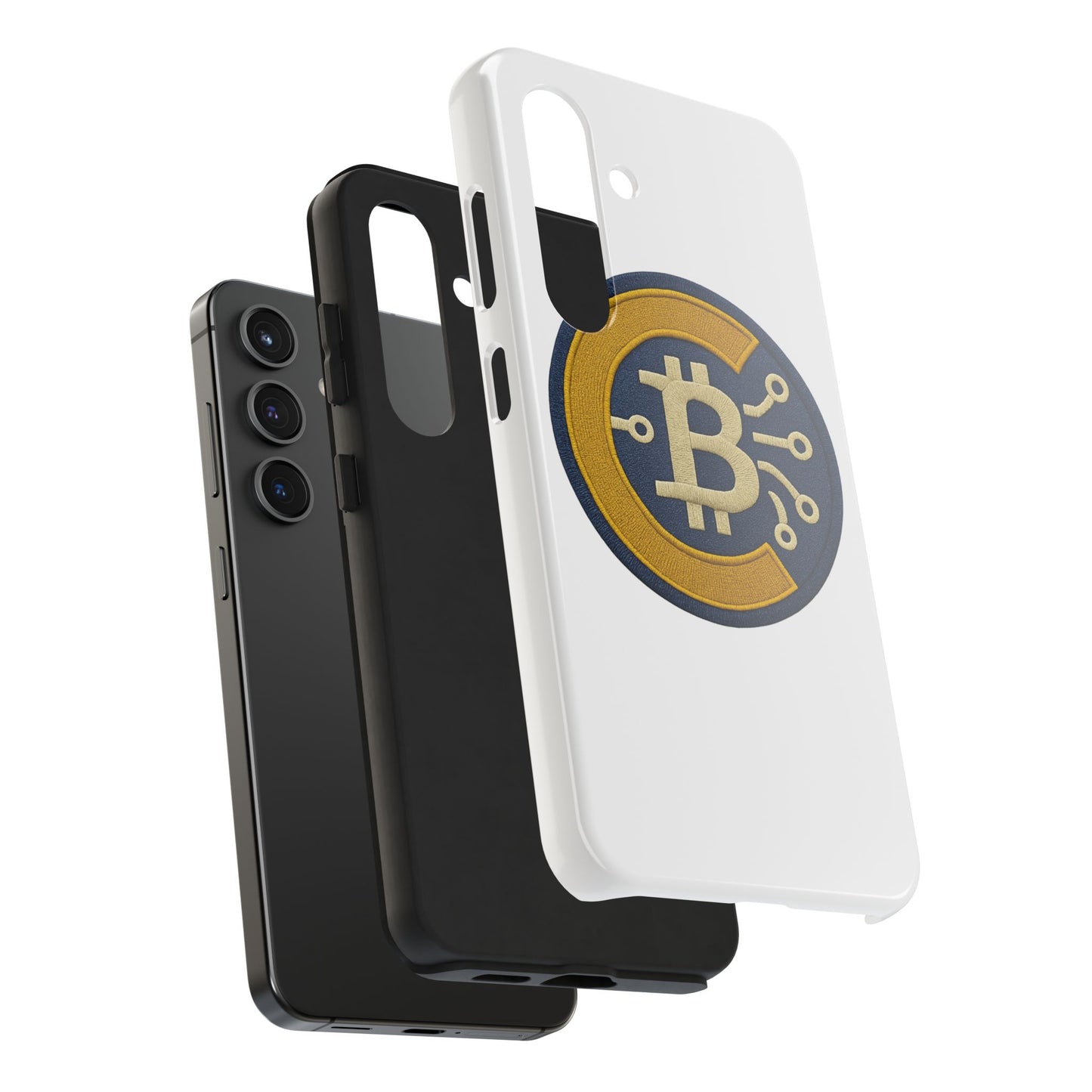 Bitcoin Tech Phone Cases, Cryptocurrency Phone Cover, iPhone and Samsung Case
