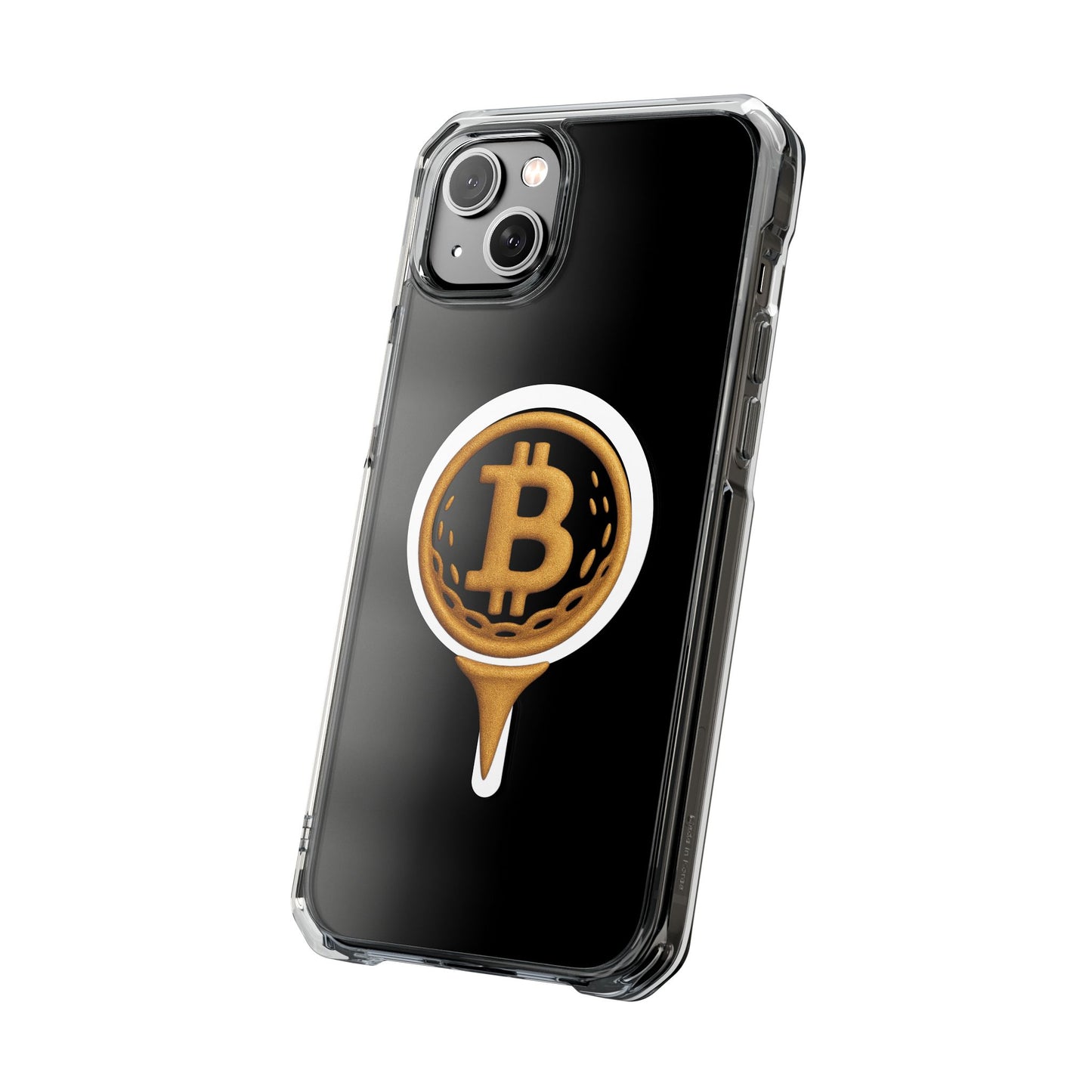 Bitcoin Magnetic Clear Impact Case for iPhone, Cryptocurrency Phone Cover, Tech Lovers