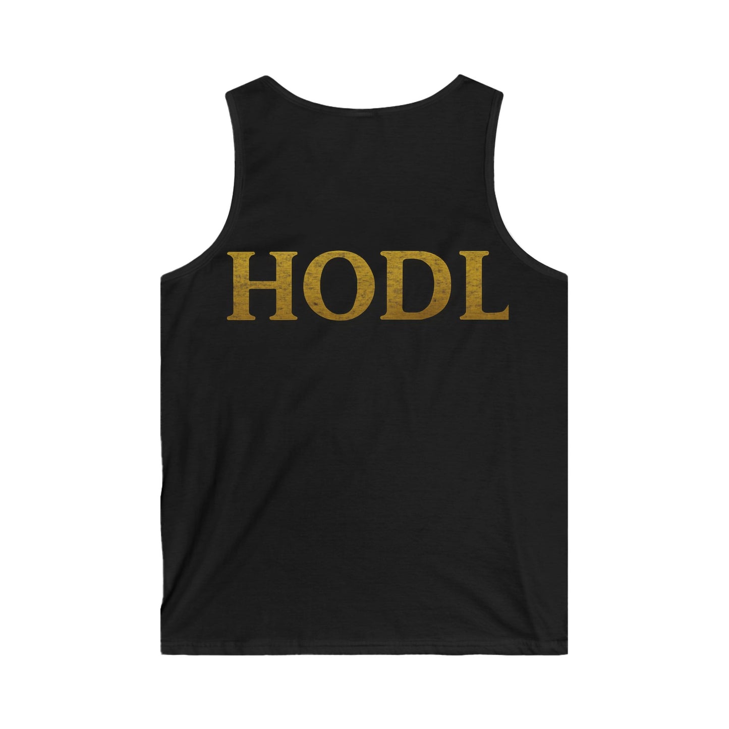 Men's Crypto HODL Tank Top - Cool Bitcoin Apparel for Crypto Enthusiasts, Gym Wear, Gift for Him, Trendy Workout Top