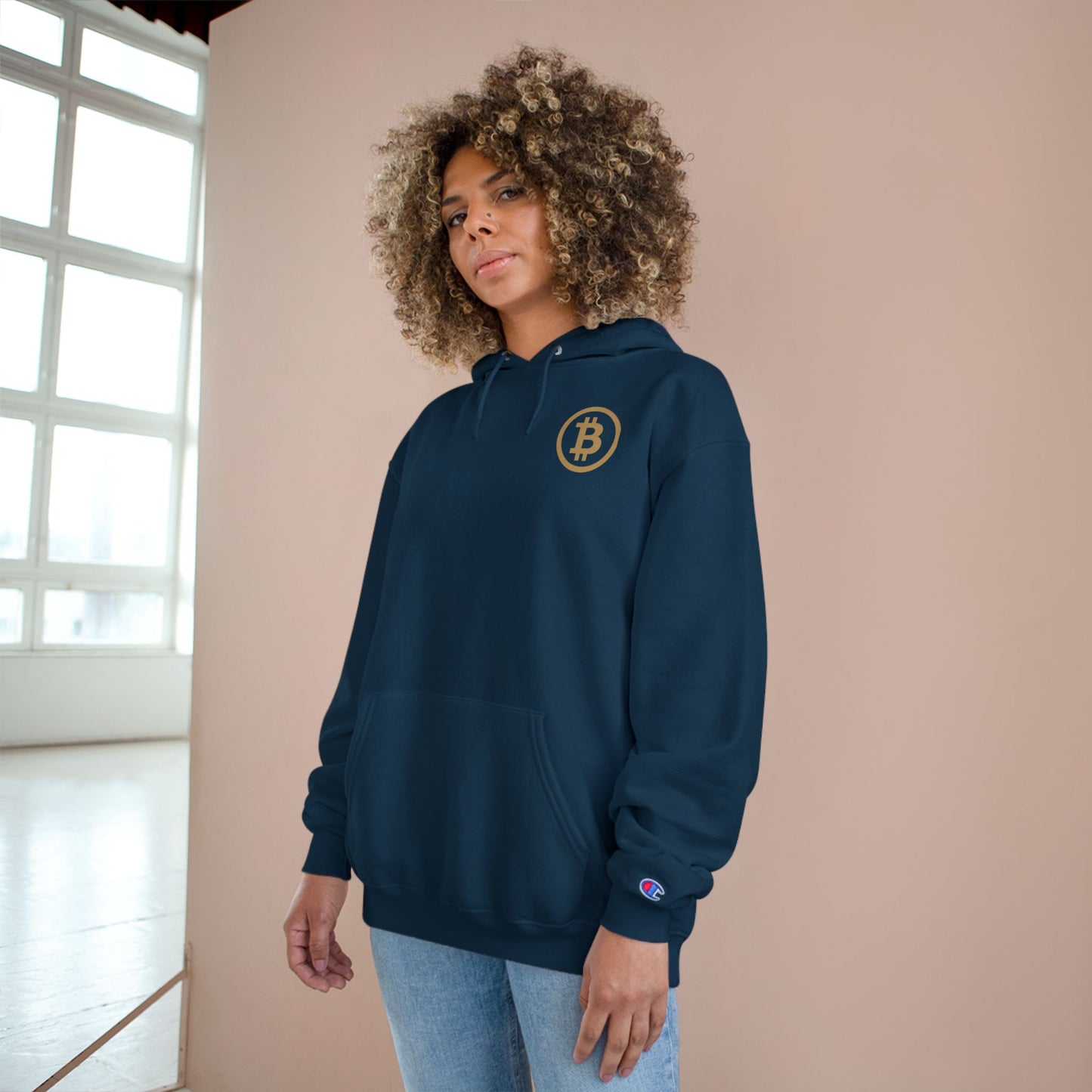 Bitcoin Hoodie - KATT Design, LLC - Champion
