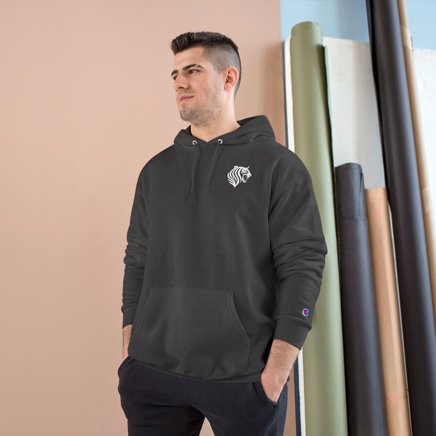 White Tiger Hoodie - KATT Design, LLC - Champion