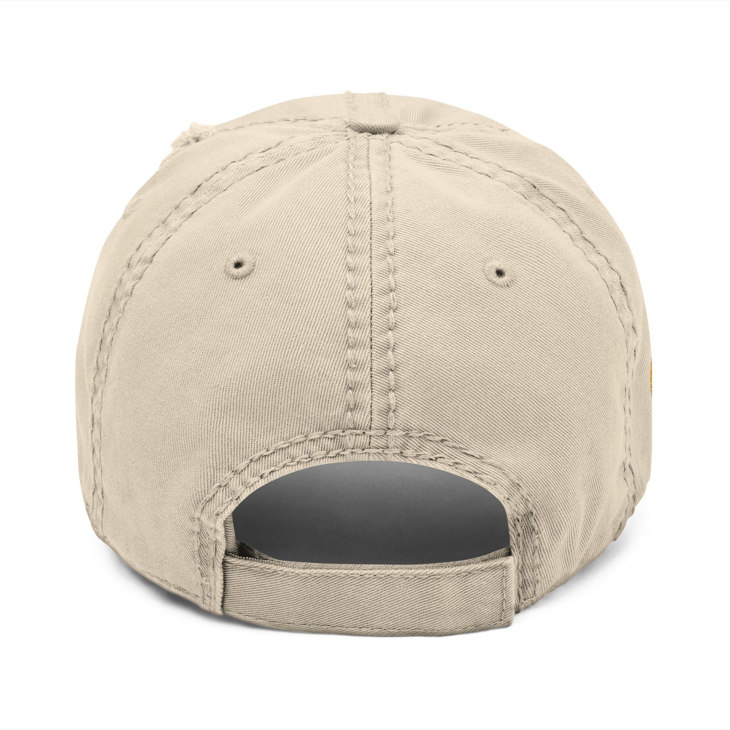 Cold Wallet Non Deficiam; "I Will Not Fail"; Distressed Hat with Bitcoin Embroidery, Casual Cap, Tech Enthusiasts, Adjustable Unisex Hat