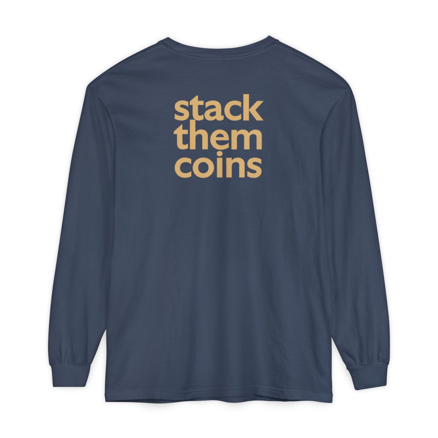 Cryptocurrency Long Sleeve T-Shirt - Casual Wear, Minimalist Style, Everyday Comfort, Streetwear Essentials