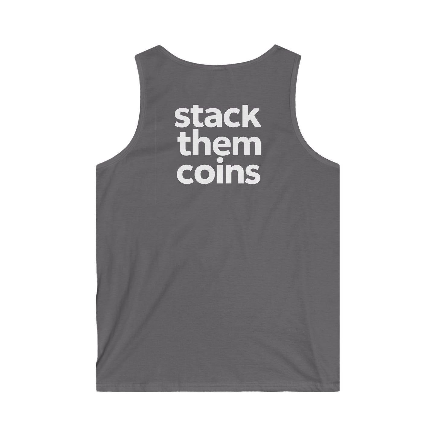 Bitcoin/CryptocurrencyTank Top - Stack Them Coins, Cryptocurrency Top, Funny, Gym Fashion, Bitcoin Top
