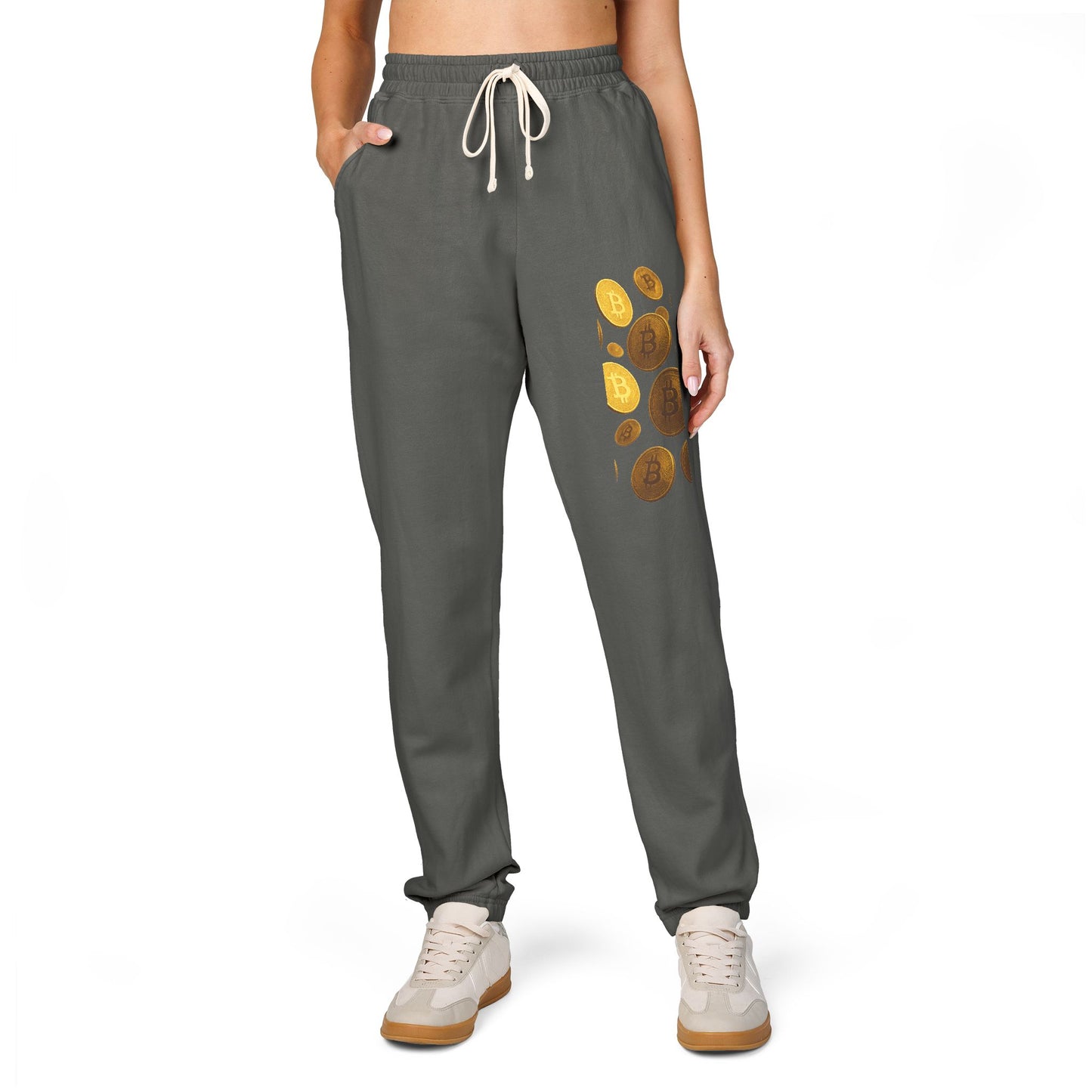Crypto/Bitcoin - Garment-Dyed Fleece Sweatpants