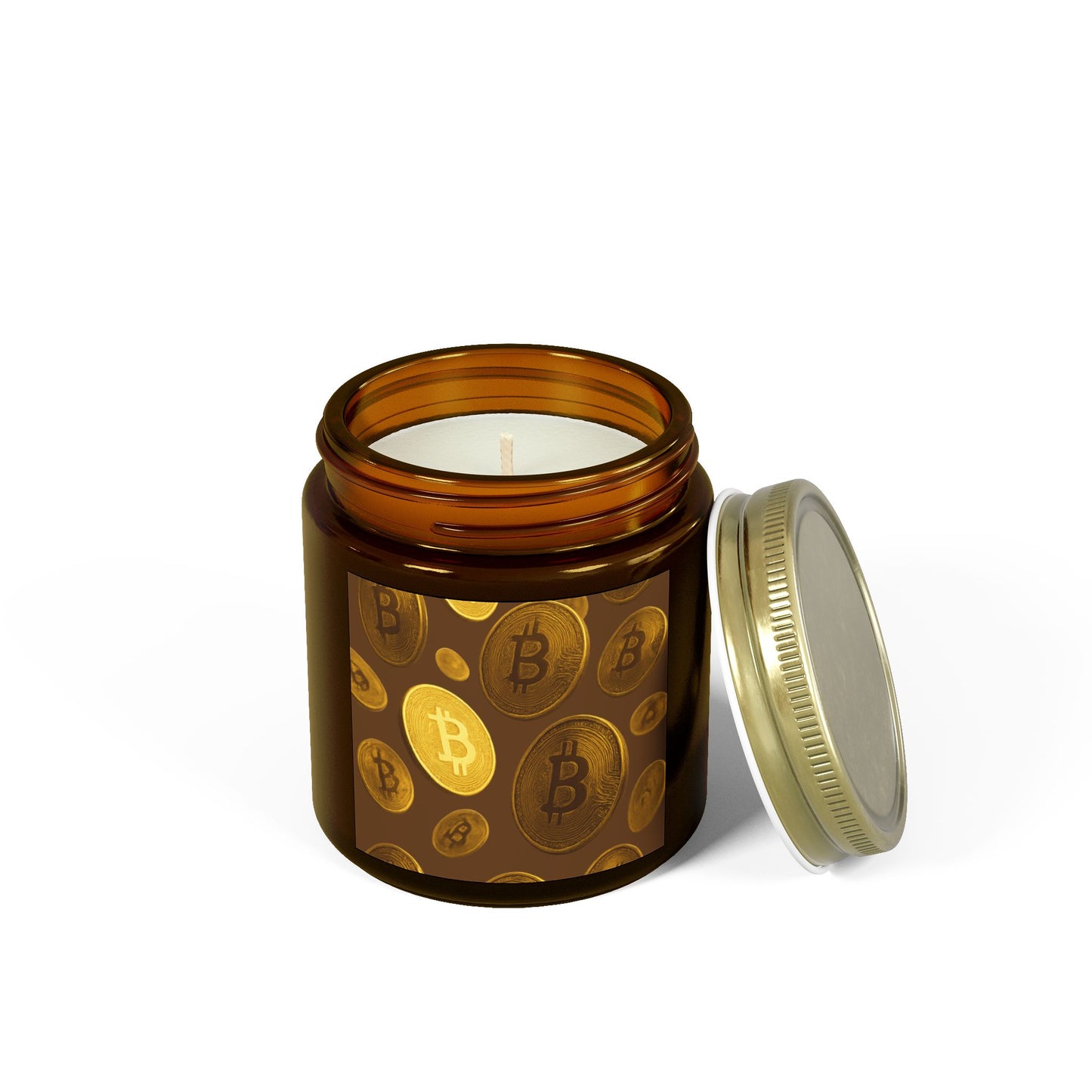 Bitcoin Scented Candle Set, Cozy Home Fragrance, Gift for Crypto Lovers, Aromatherapy Candle, Unique Décor Item