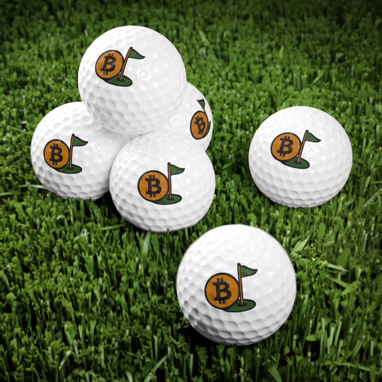 Bitcoin Golf Balls Set | Unique Gift for Golfers, Crypto Enthusiasts, Golf Accessories, Sports Gifts, Father's Day