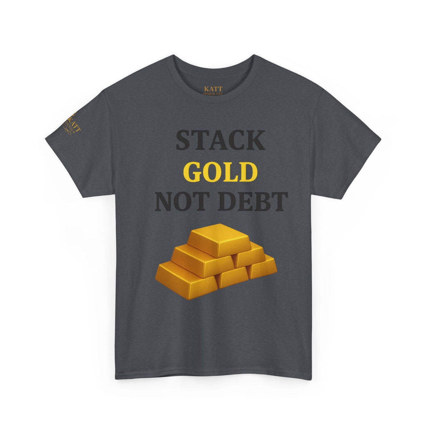 Stack the Gold - Bitcoin - Unisex Heavy Cotton Tee