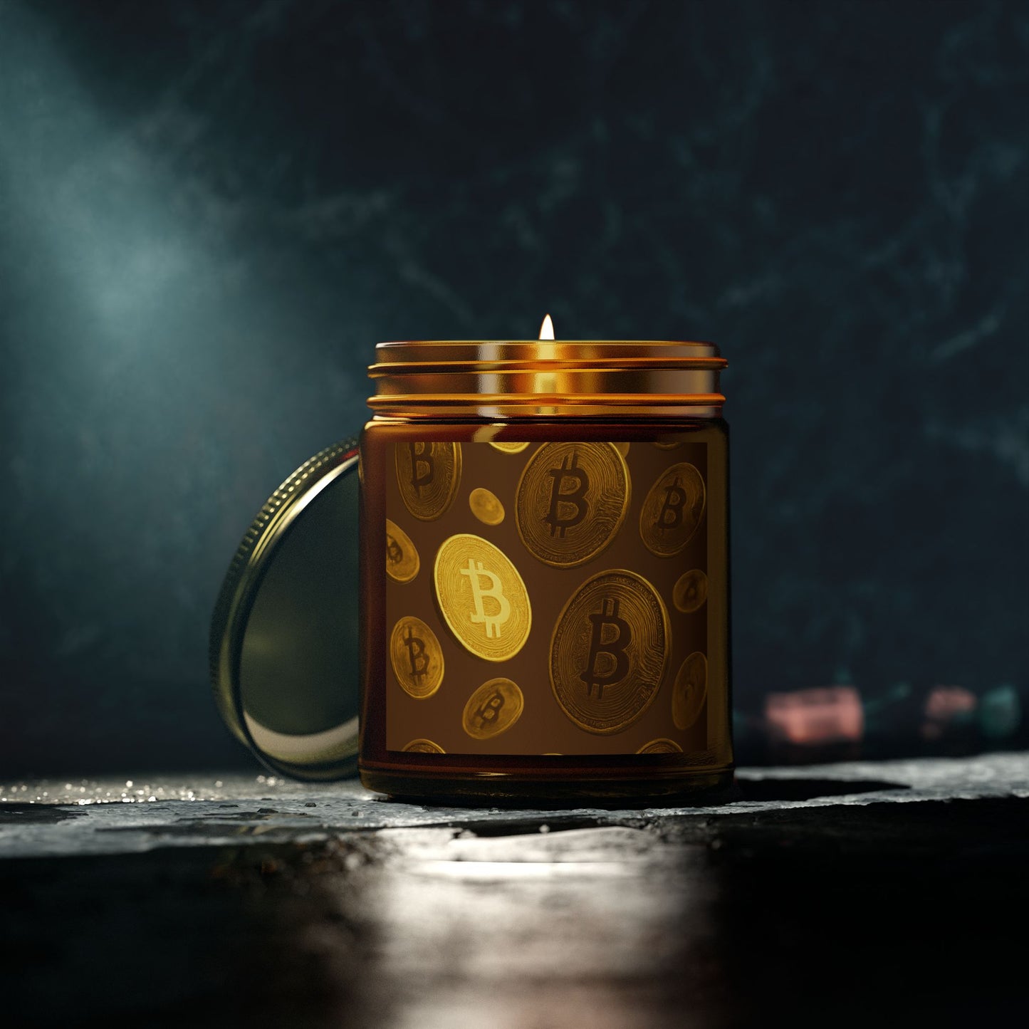 Bitcoin Scented Candle Set, Cozy Home Fragrance, Gift for Crypto Lovers, Aromatherapy Candle, Unique Décor Item
