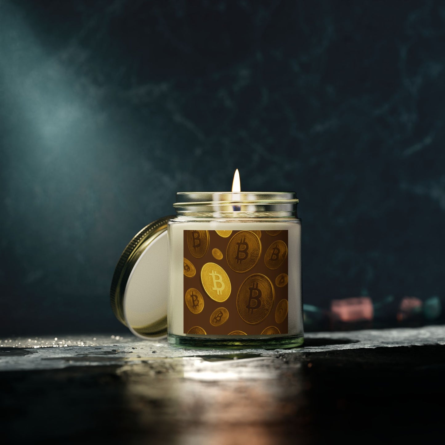Bitcoin Scented Candle Set, Cozy Home Fragrance, Gift for Crypto Lovers, Aromatherapy Candle, Unique Décor Item