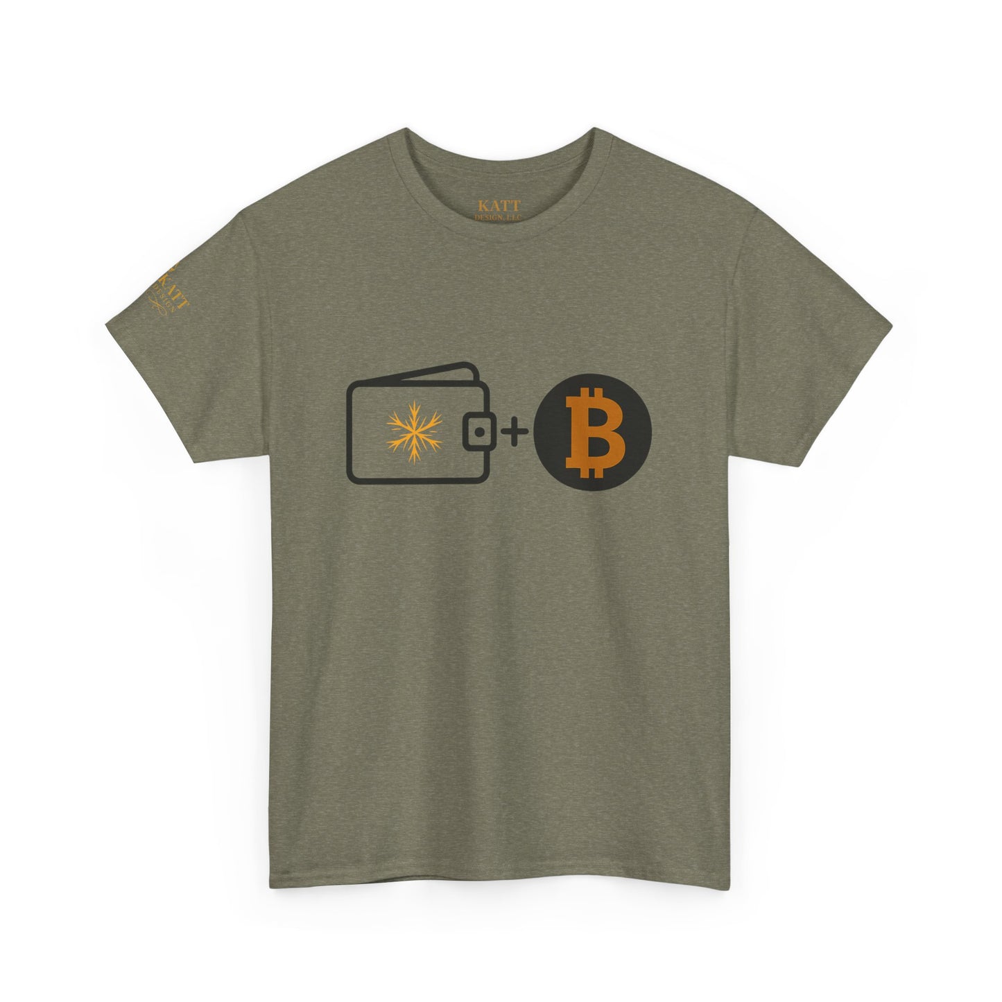 Cold Wallet - Bitcoin - Non Deficiam; "I Will Not Fail" - Unisex Heavy Cotton Tee