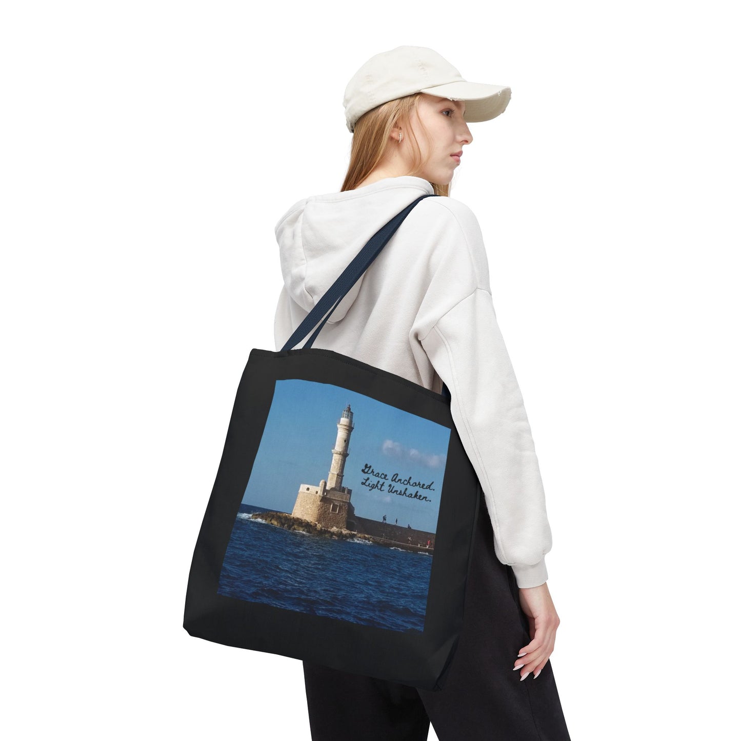 "Grace" Lighthouse - Tote Bag, Eco-Friendly, Stylish Networker