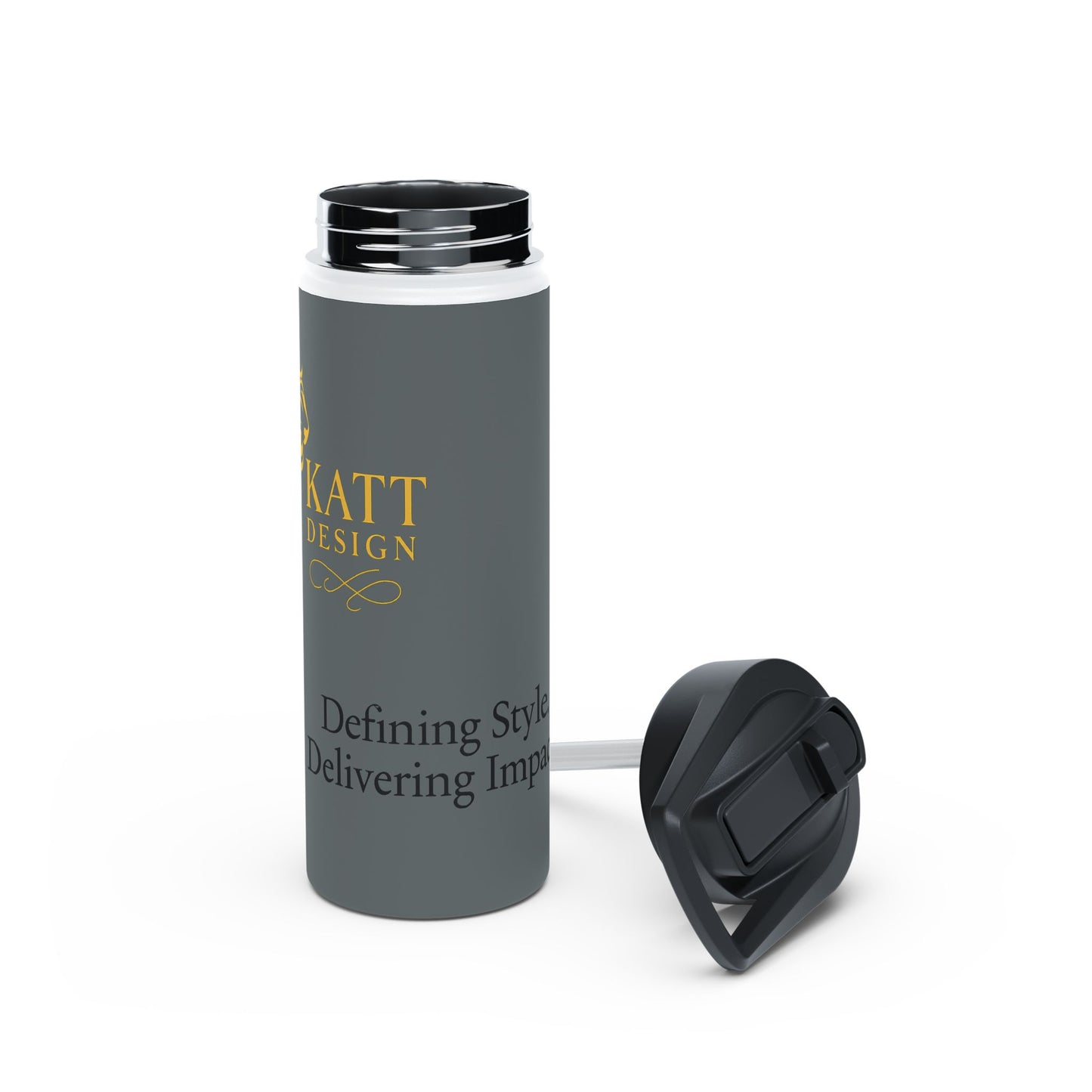 KATT Design, LLC - Inspirational Stainless Steel Water Bottle, Drink Container for Fitness, Gym, Eco-Friendly Gift