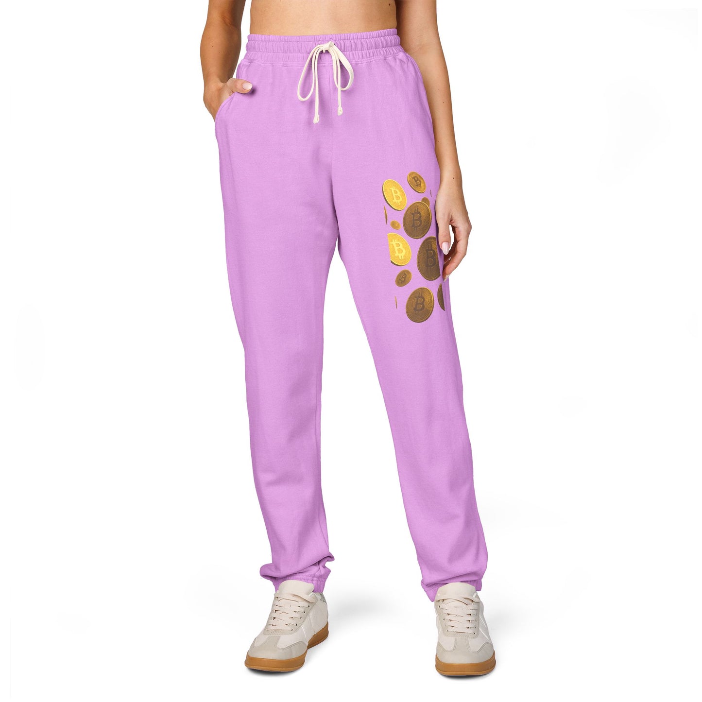 Crypto/Bitcoin - Garment-Dyed Fleece Sweatpants