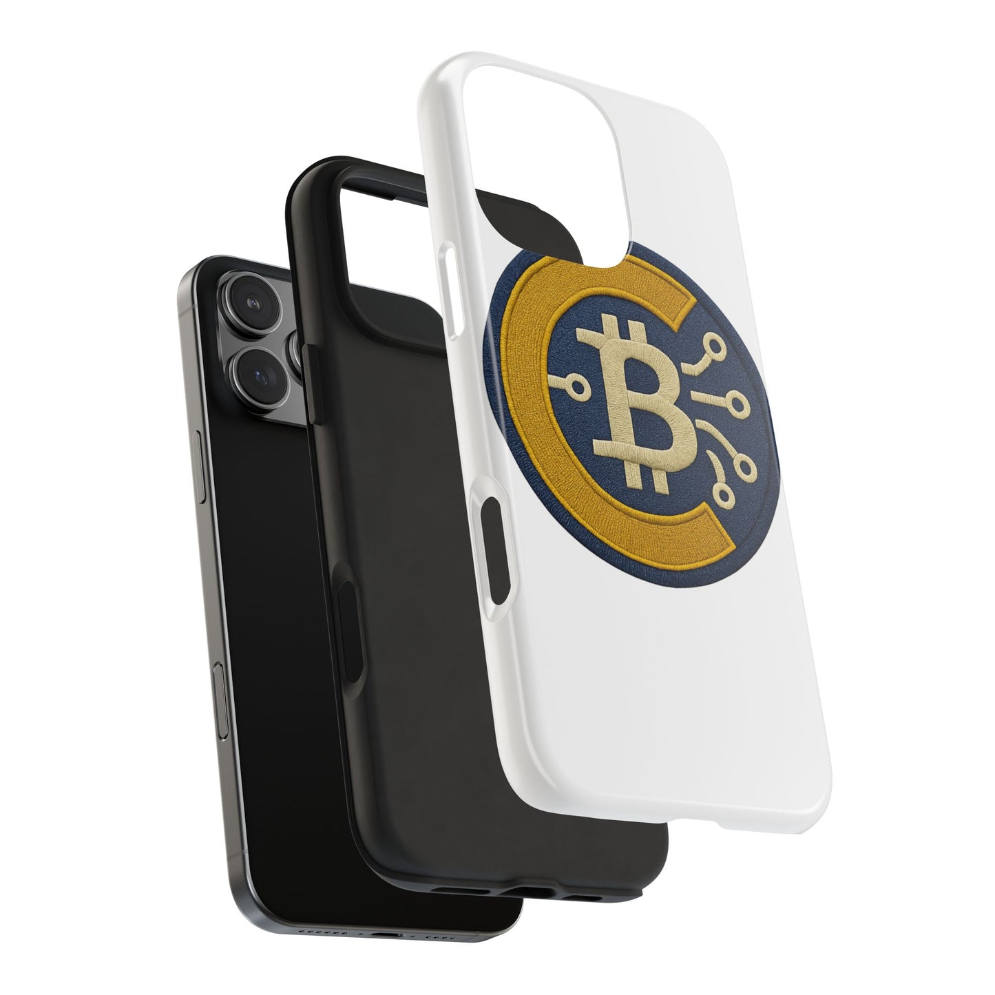 Bitcoin Tech Phone Cases, Cryptocurrency Phone Cover, iPhone and Samsung Case