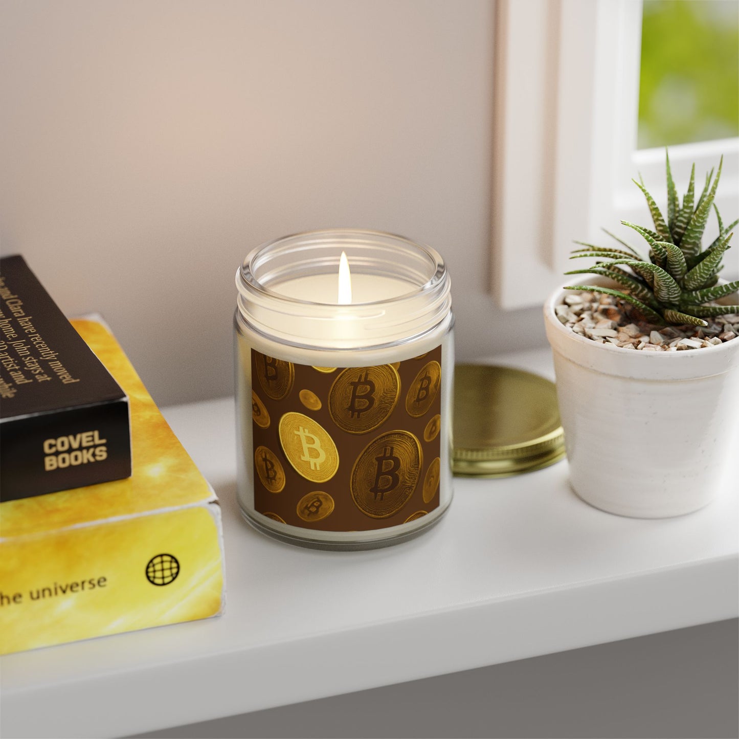 Bitcoin Scented Candle Set, Cozy Home Fragrance, Gift for Crypto Lovers, Aromatherapy Candle, Unique Décor Item
