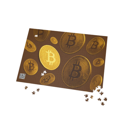 Rompecabezas - Criptomoneda Bitcoin, Diversión para la noche de juegos, Actividad de autocuidado, Amantes de los rompecabezas, Rompecabezas de Bitcoin