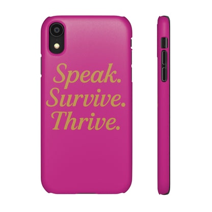 Snap Case for Samsung & iPhone — Find Your Voice Design