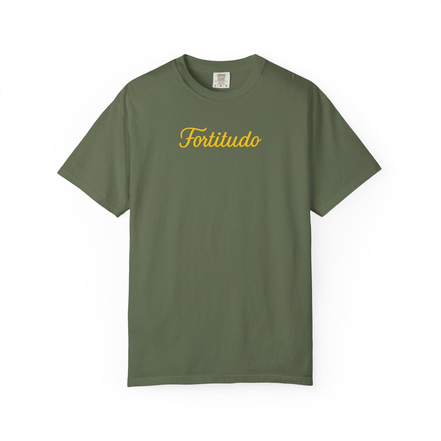 Fortitude - "Strength" Garment-Dyed T-shirt - Inspirational Tee for Everyday Comfort, Great for Gifting, Casual Wear
