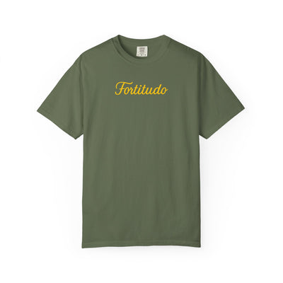 Fortitude - Camiseta teñida "Strength" - Camiseta inspiradora para la comodidad diaria, ideal para regalar y para uso casual.