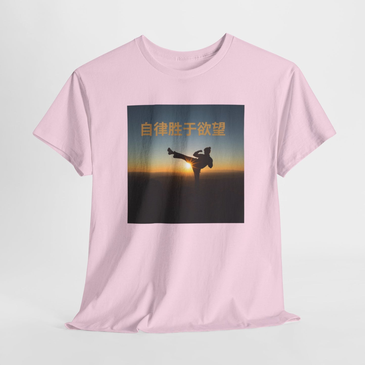 "Discipline Triumphs Over Desire" - Chinese Trendy Tshirt, Gildan 5000 Heavy Cotton Tee