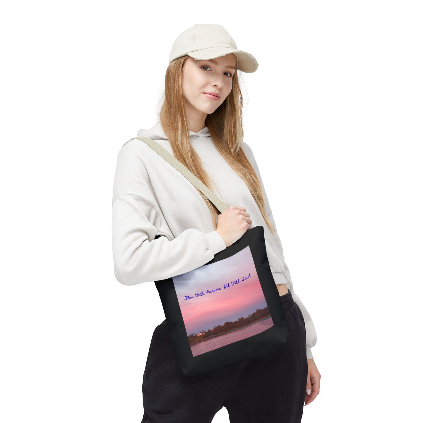 Move with Purpose - Tote Bag, Eco-Friendly, Stylish Networker