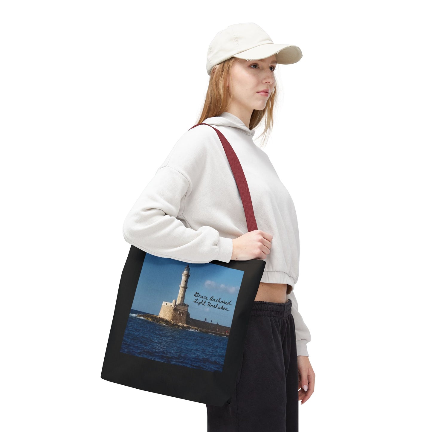 "Grace" Lighthouse - Tote Bag, Eco-Friendly, Stylish Networker