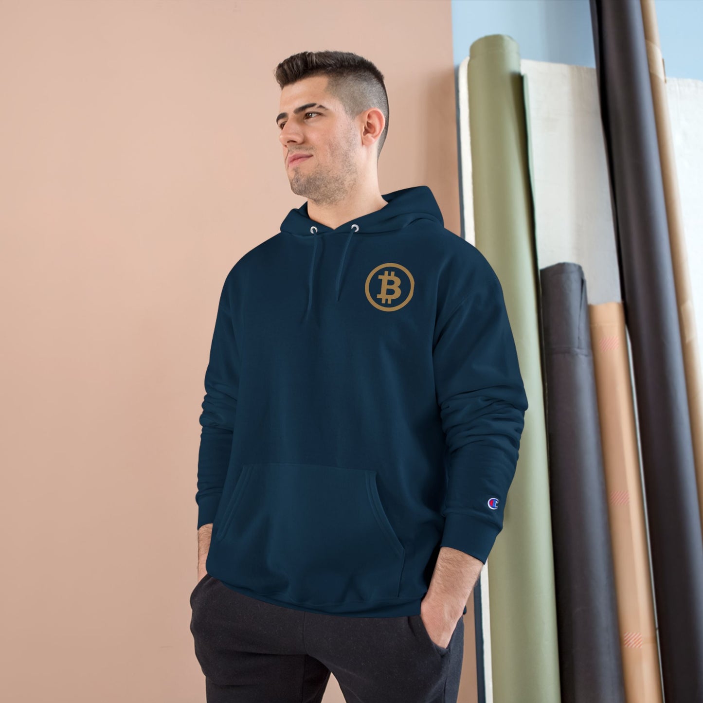 Bitcoin Hoodie  - KATT Design, LLC - Champion