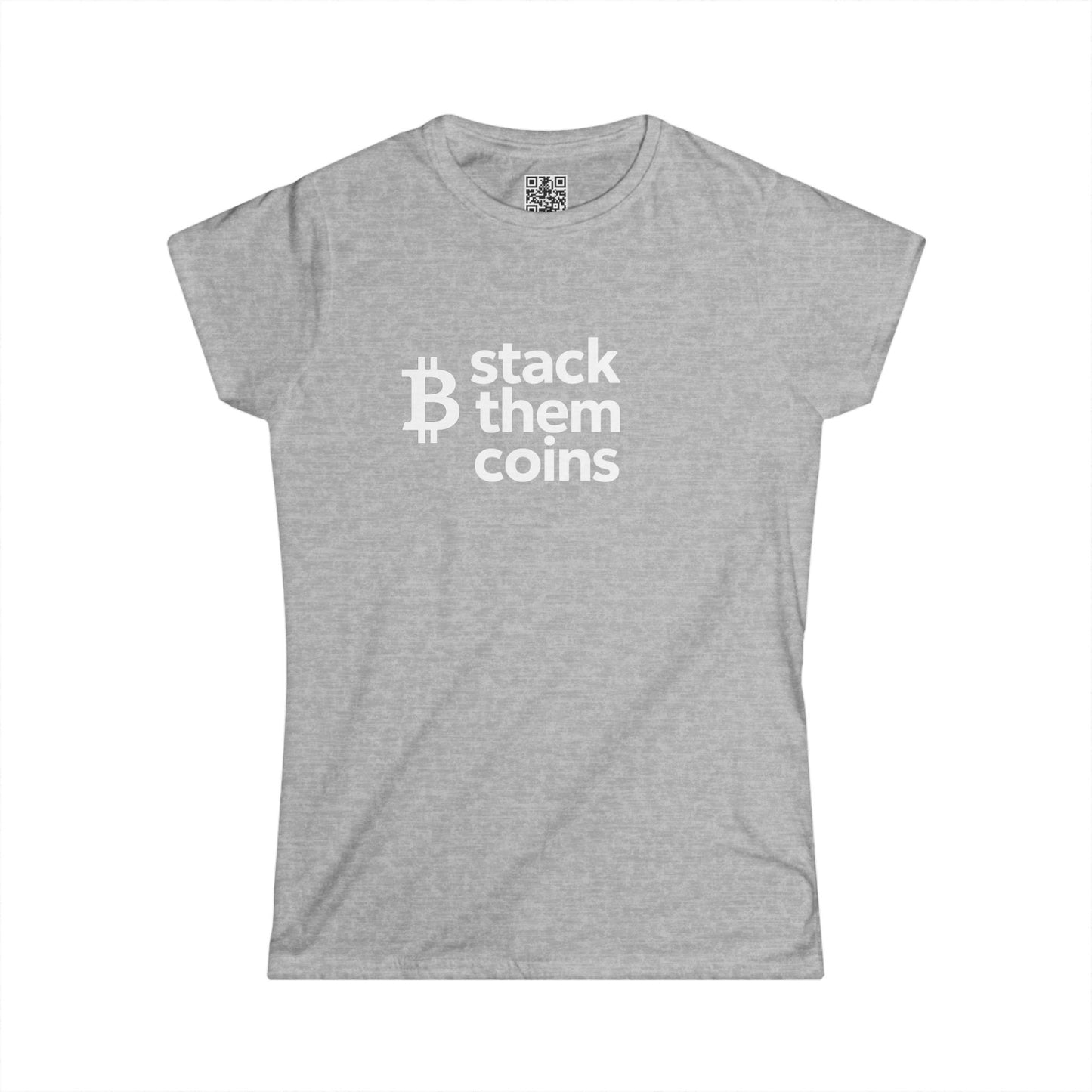 Bitcoin/Cryptocurrency Women’s Softstyle Tee – Perfect for Everyday Wear, Gifts, Casual Outfits, Eco-Friendly Fashion, Inspirational Quote CryptoShirt