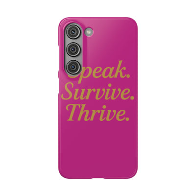 Snap Case for Samsung & iPhone — Find Your Voice Design