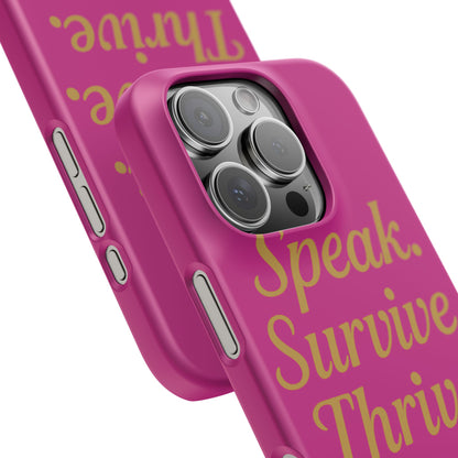 Snap Case for Samsung & iPhone — Find Your Voice Design